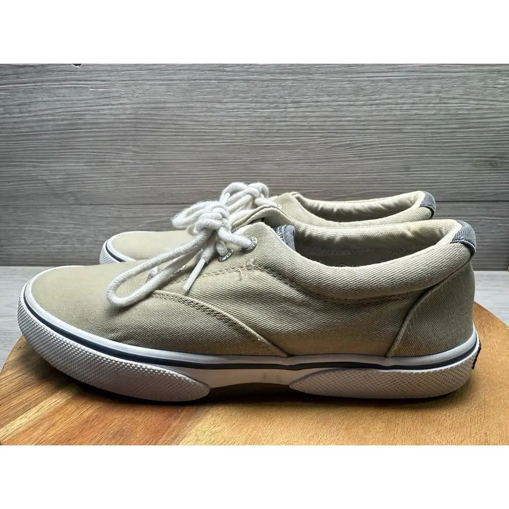 Sperry Halyard Boat Shoes Khaki CVO Men 7.5